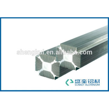 aluminum profile with silvery white for aluminum heatsink in Zhejiang China